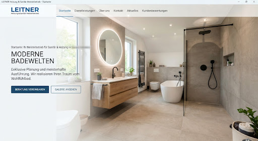 Modernes Bad mit bodengleicher Dusche